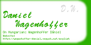 daniel wagenhoffer business card